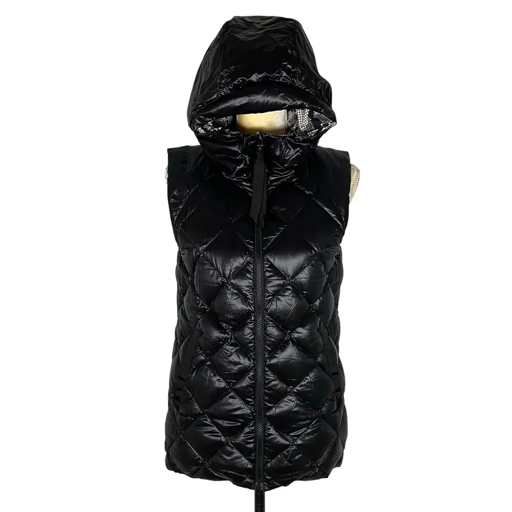Lululemon The Fluffiest Goose Down Reversible Vest Hoodie Size 8